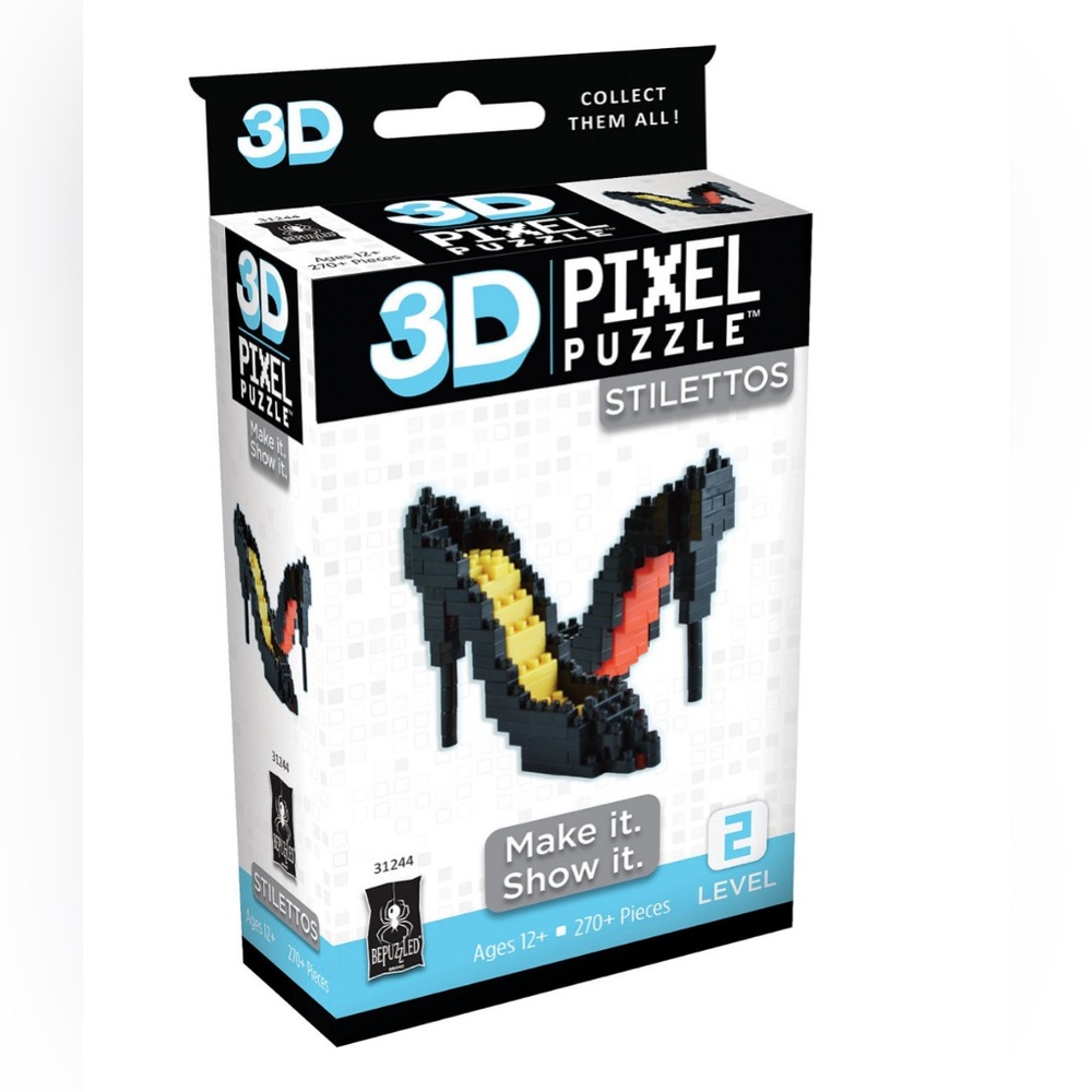 3D Pixel Puzzle Stilettos 270 pieces